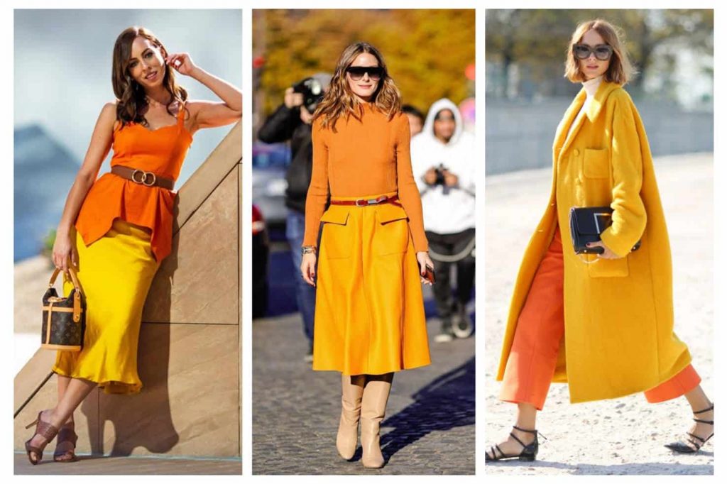 Cómo combinar un vestido naranja